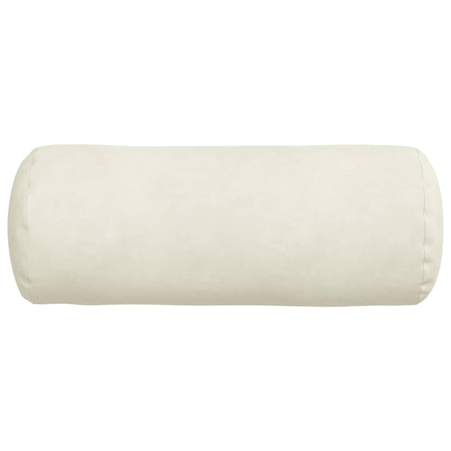 Bolster Kussens 2 pcs Crème Ø 15 x 40 cm Katoen Stof