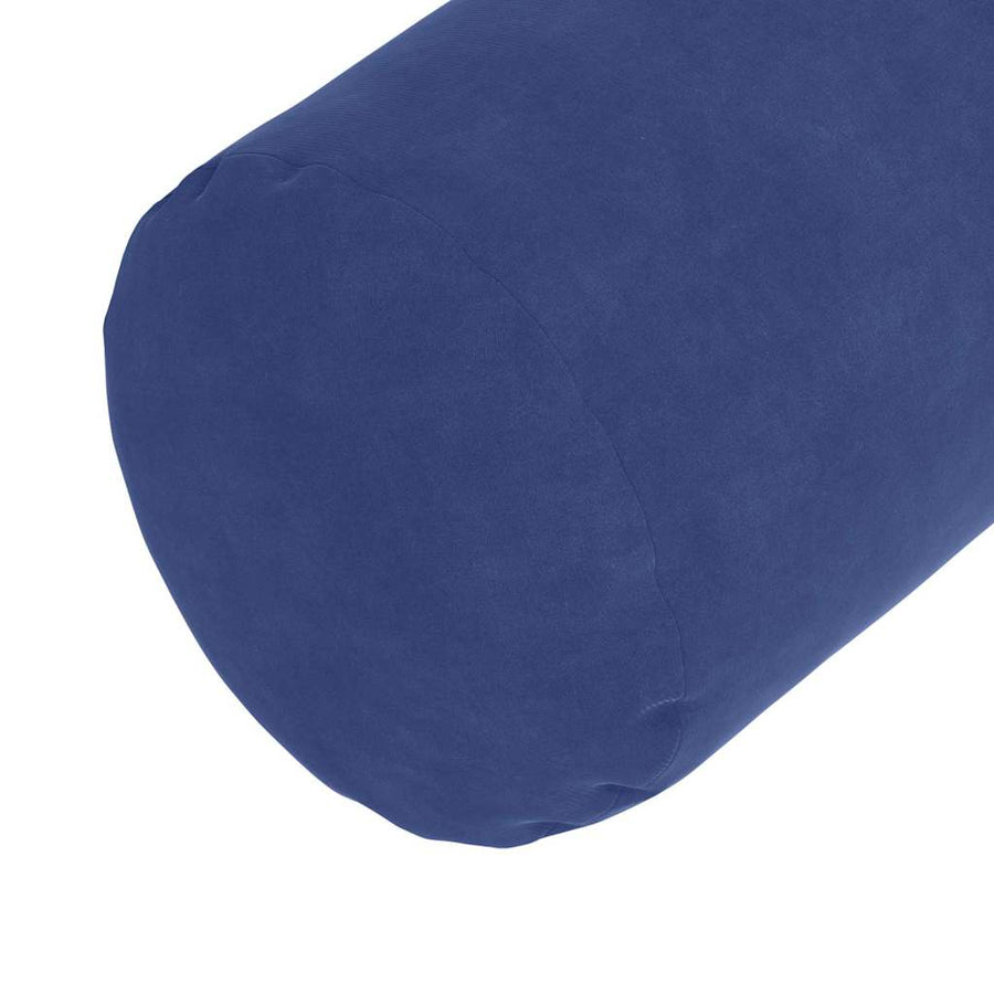Bolster Kussens 2 pcs Politieblauw Ø 15 x 40 cm Katoen Stof