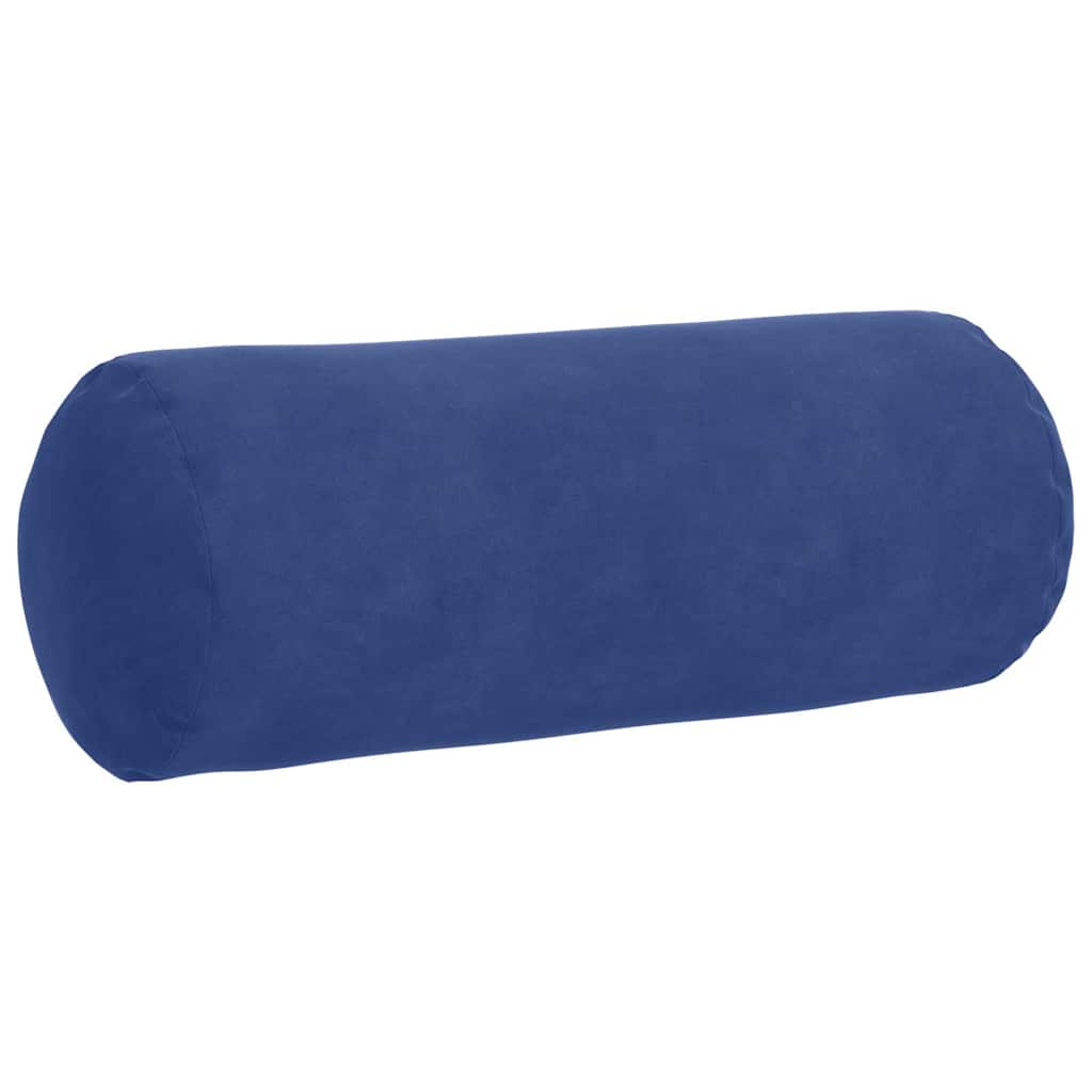 Bolster Kussens 2 pcs Politieblauw Ø 15 x 40 cm Katoen Stof