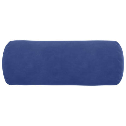 Bolster Kussens 2 pcs Politieblauw Ø 15 x 40 cm Katoen Stof