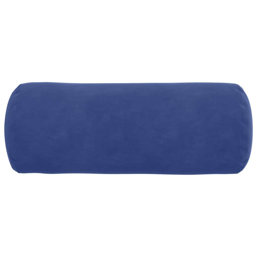 Bolster Kussens 2 pcs Politieblauw Ø 15 x 40 cm Katoen Stof