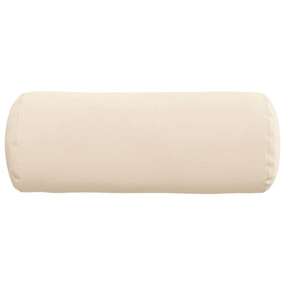 Bolster Kussens 2 pcs Beige Ø 15 x 40 cm Microvezel Stof