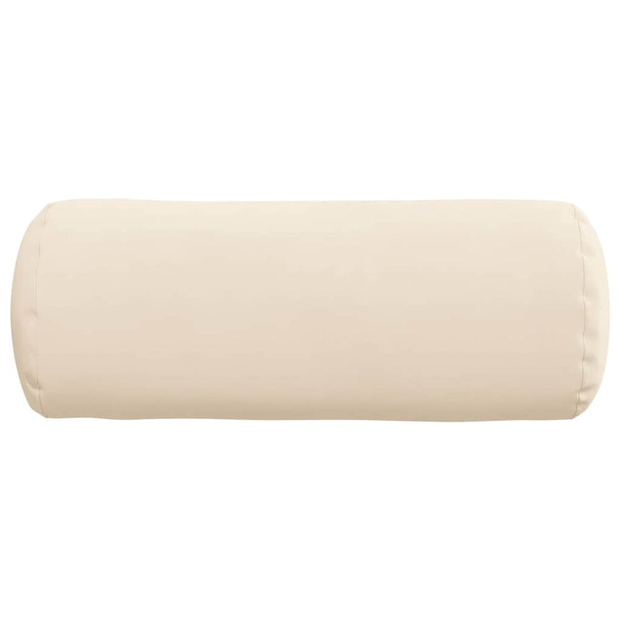 Bolster Kussens 2 pcs Beige Ø 15 x 40 cm Microvezel Stof