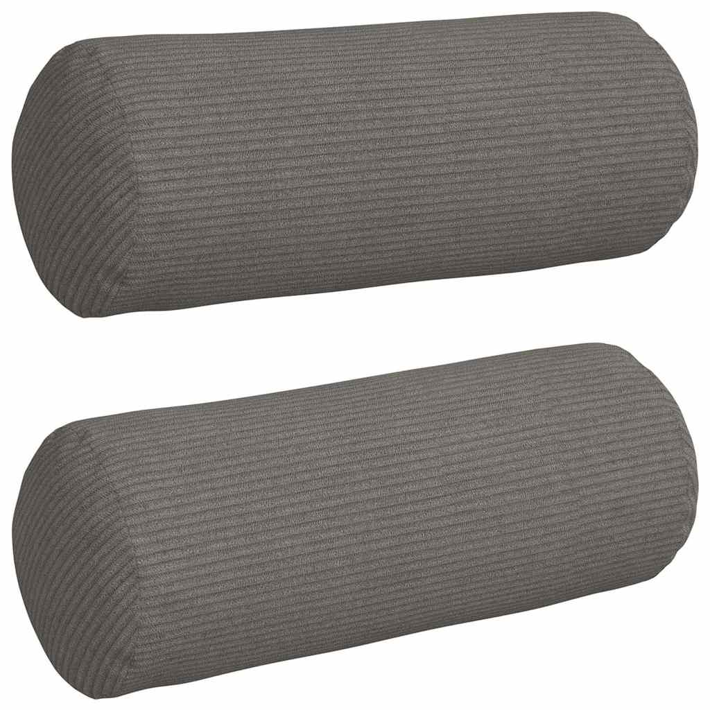Bolster Kussens 2 pcs Lichtgrijs Ø 15 x 40 cm Katoen Stof
