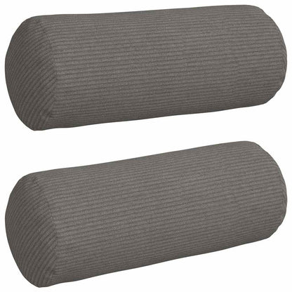Bolster Kussens 2 pcs Lichtgrijs Ø 15 x 40 cm Katoen Stof