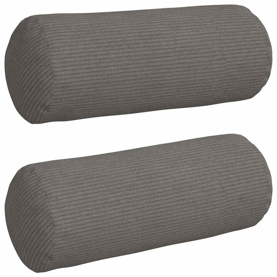 Bolster Kussens 2 pcs Lichtgrijs Ø 15 x 40 cm Katoen Stof