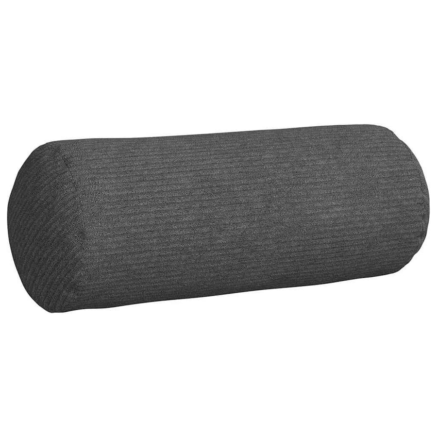 Bolster Kussens 2 pcs Donkergrijs Ø 15 x 40 cm Katoen Stof