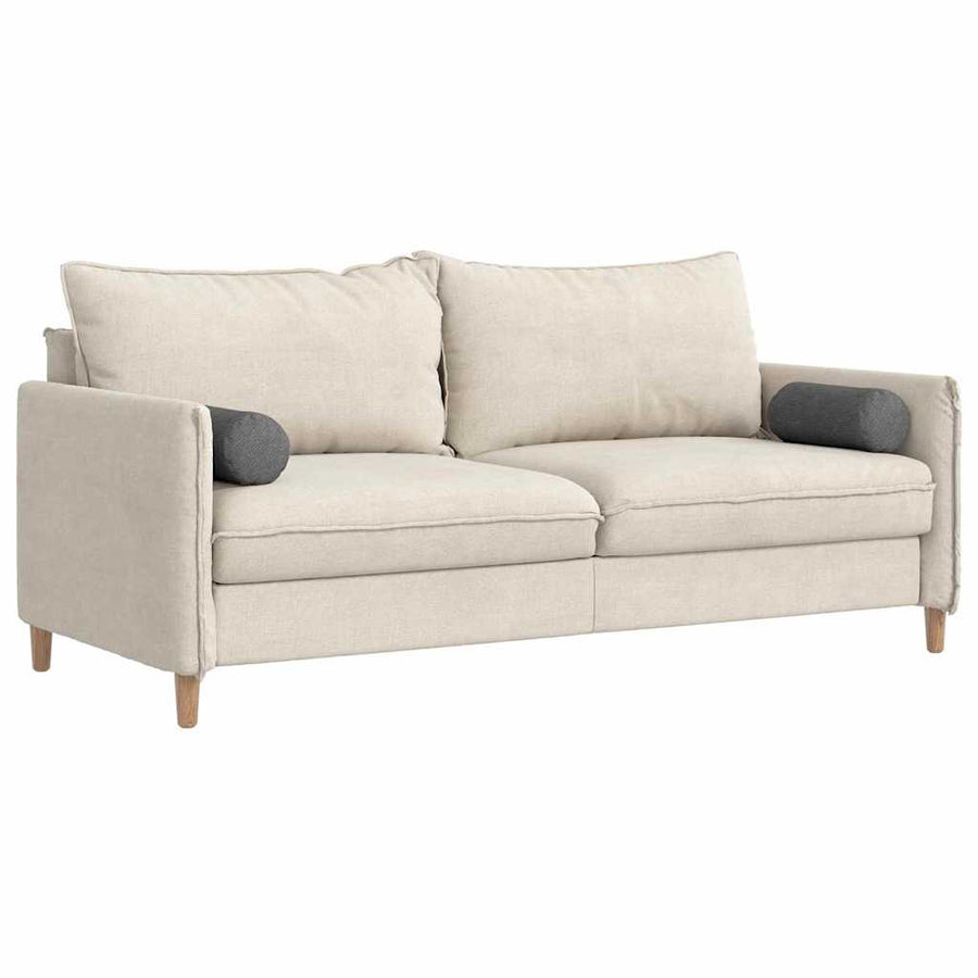 Bolster Kussens 2 pcs Donkergrijs Ø 15 x 40 cm Katoen Stof