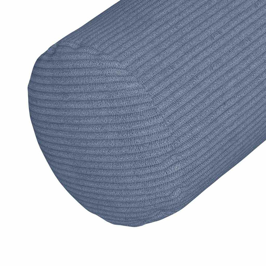 Bolster Kussens 2 pcs Blauw Ø 15 x 40 cm Katoen Stof