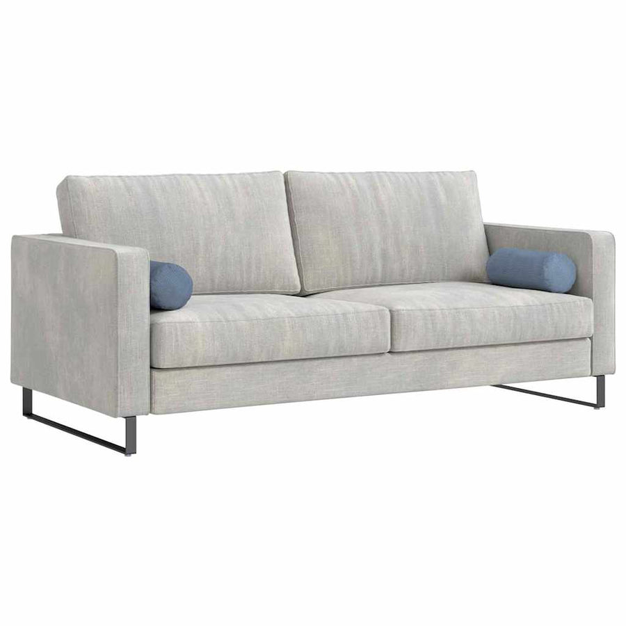 Bolster Kussens 2 pcs Blauw Ø 15 x 40 cm Katoen Stof