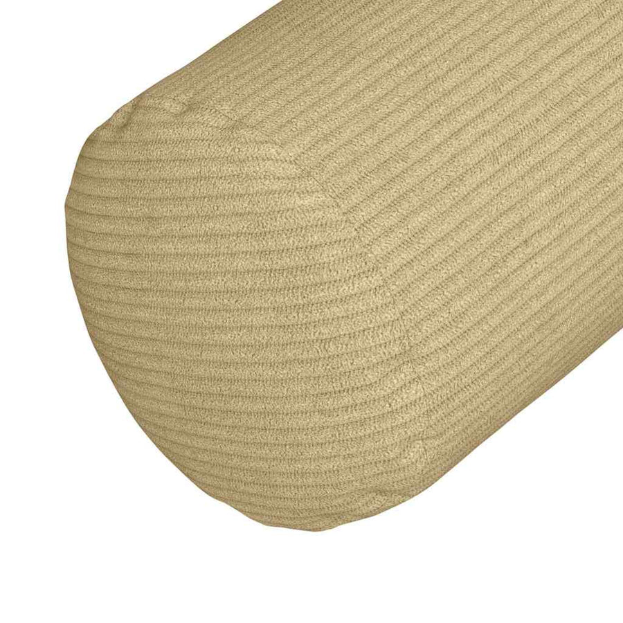 Bolster Kussens 2 pcs Grijs groen Ø 15 x 40 cm Katoen Stof