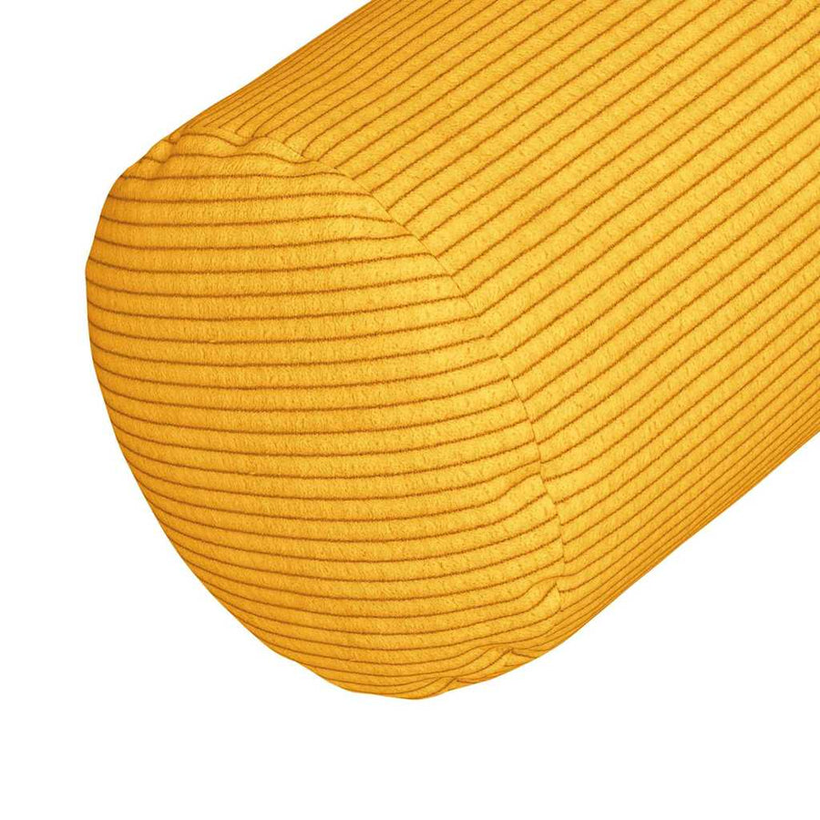 Bolster Kussens 2 pcs Lichtgeel Ø 15 x 40 cm Katoen Stof