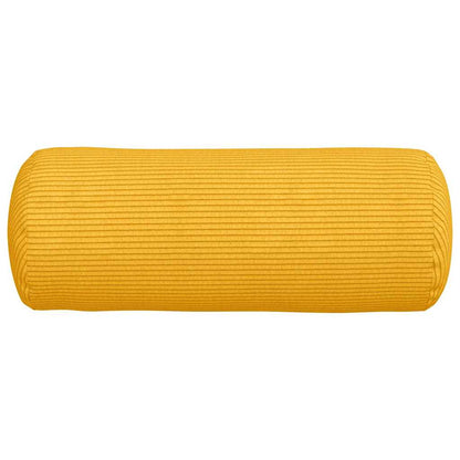 Bolster Kussens 2 pcs Lichtgeel Ø 15 x 40 cm Katoen Stof