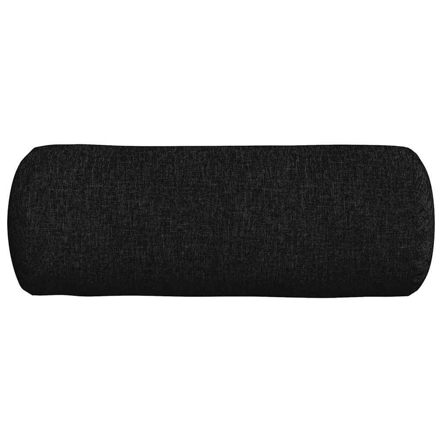 Bolster Kussens 2 pcs Zwart Ø 25 x 70 cm Stof