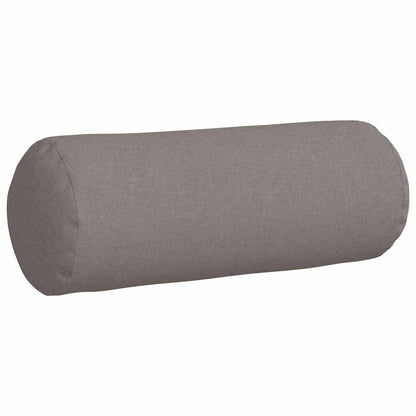 Bolster Kussens 2 pcs Taupe Ø 25 x 70 cm Stof