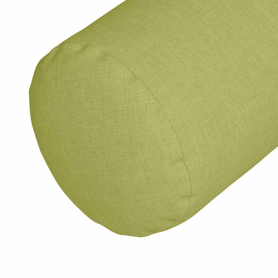 Bolster Kussens 2 pcs Lichtgroen Ø 25 x 70 cm Stof