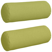 Bolster Kussens 2 pcs Lichtgroen Ø 25 x 70 cm Stof