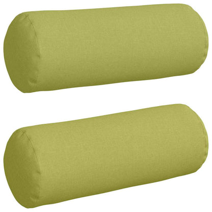 Bolster Kussens 2 pcs Lichtgroen Ø 25 x 70 cm Stof