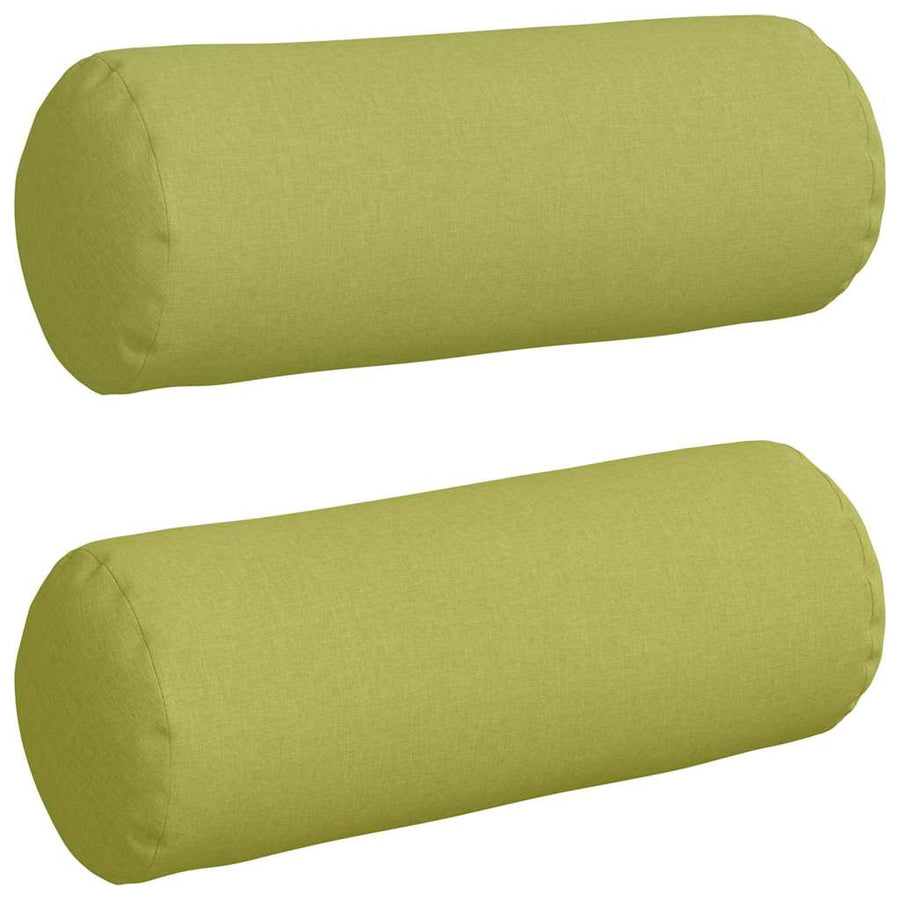 Bolster Kussens 2 pcs Lichtgroen Ø 25 x 70 cm Stof