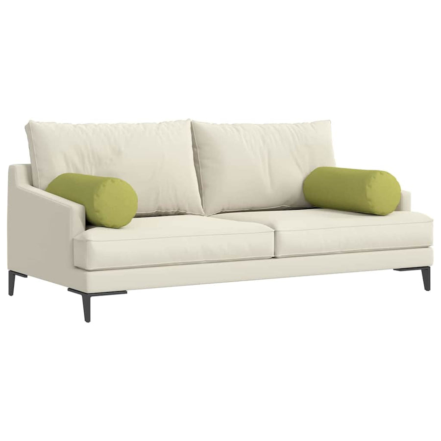 Bolster Kussens 2 pcs Lichtgroen Ø 25 x 70 cm Stof