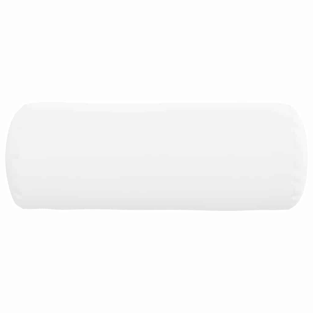 Bolster Kussens 2 pcs Wit Ø 25 x 70 cm Stof
