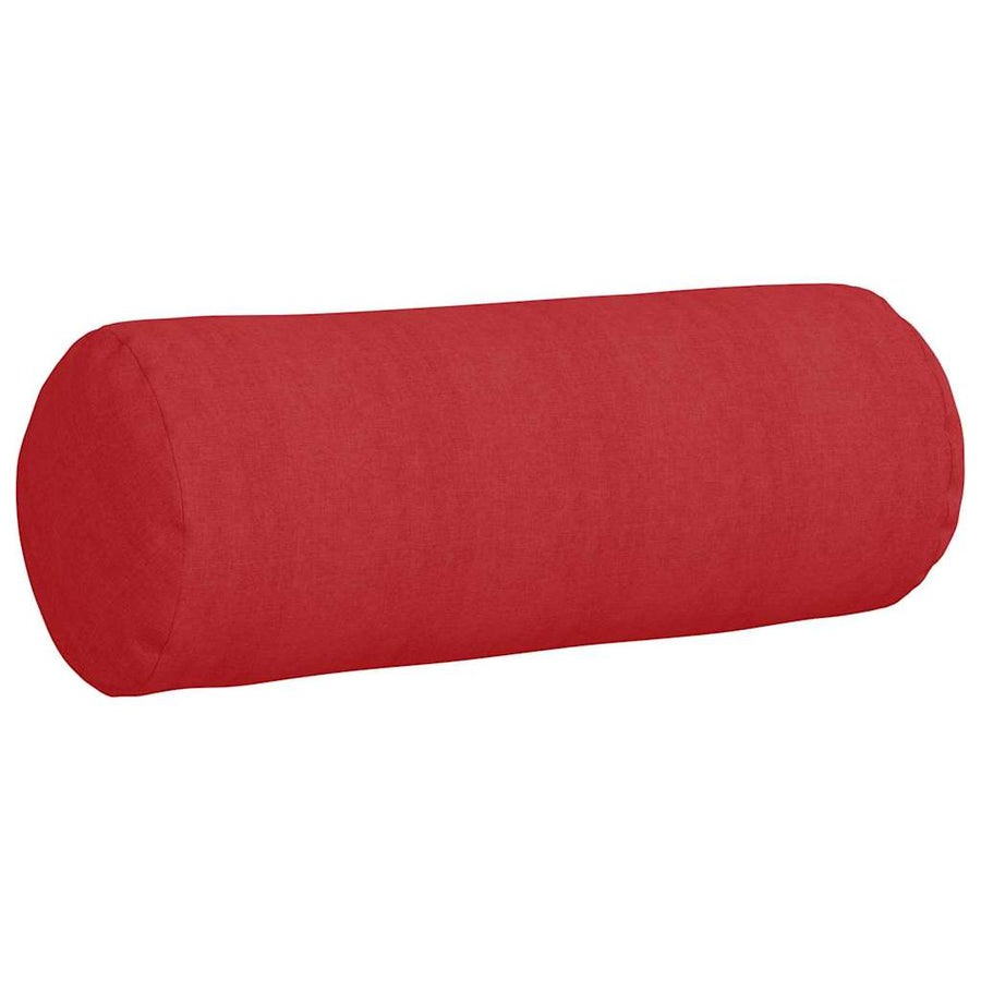 Bolster Kussens 2 pcs Rood Ø 25 x 70 cm Stof