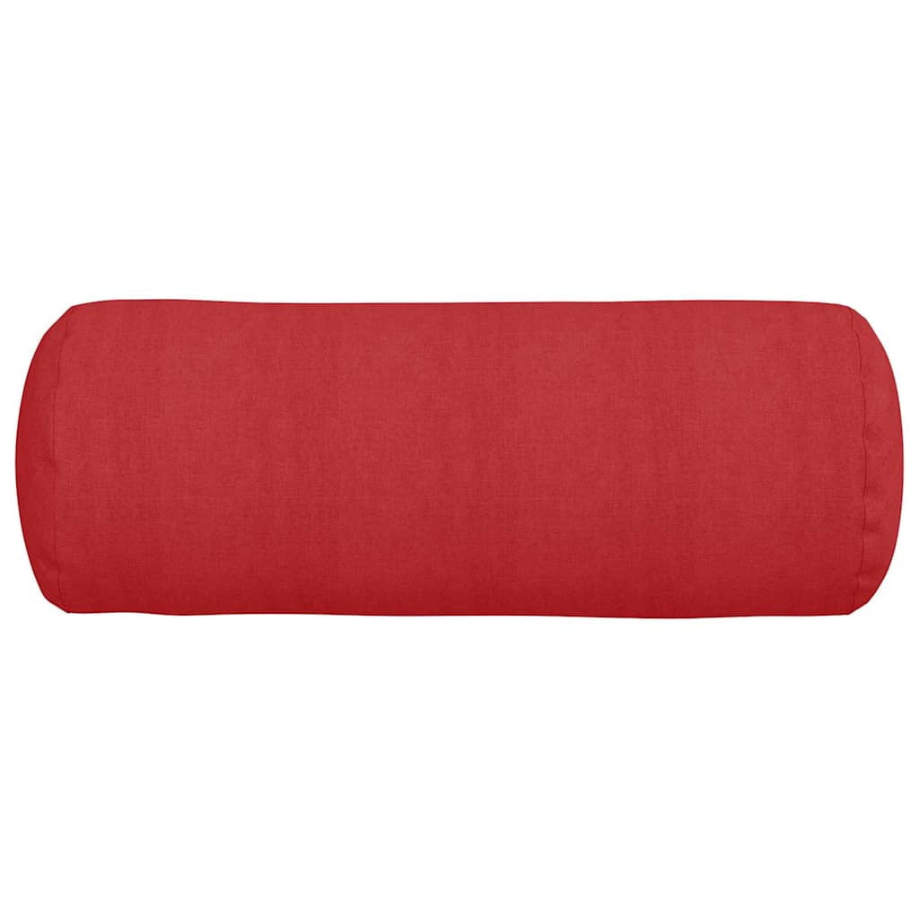 Bolster Kussens 2 pcs Rood Ø 25 x 70 cm Stof