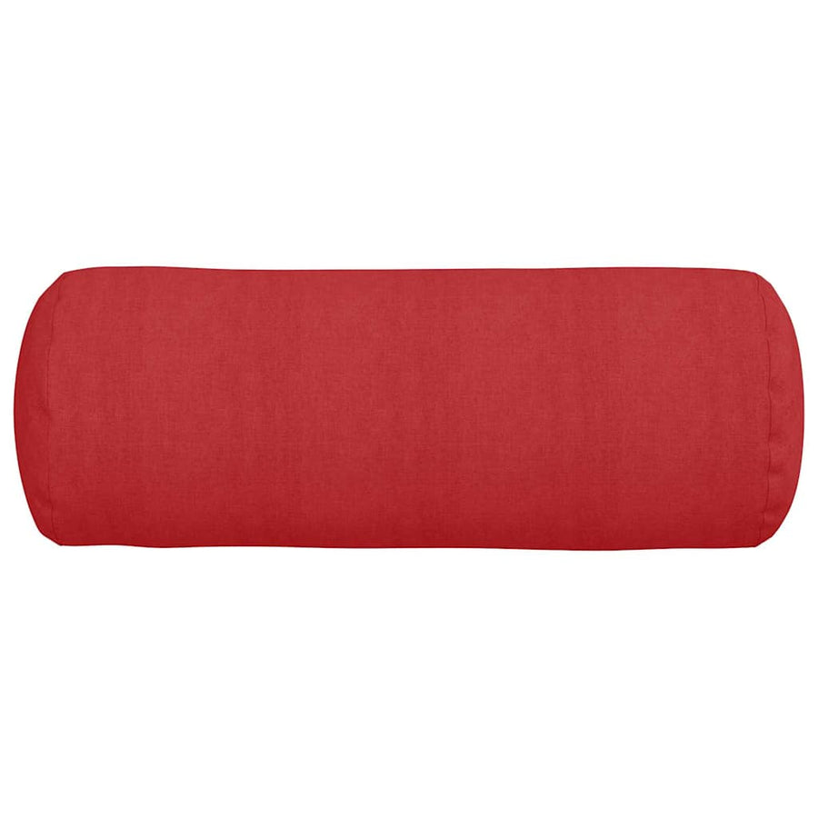 Bolster Kussens 2 pcs Rood Ø 25 x 70 cm Stof