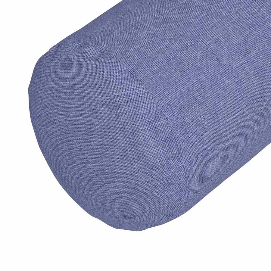 Bolster Kussens 2 pcs Jeans Blauw Ø 25 x 70 cm Stof
