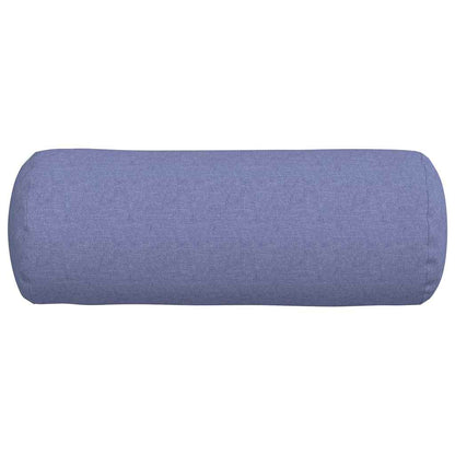 Bolster Kussens 2 pcs Jeans Blauw Ø 25 x 70 cm Stof