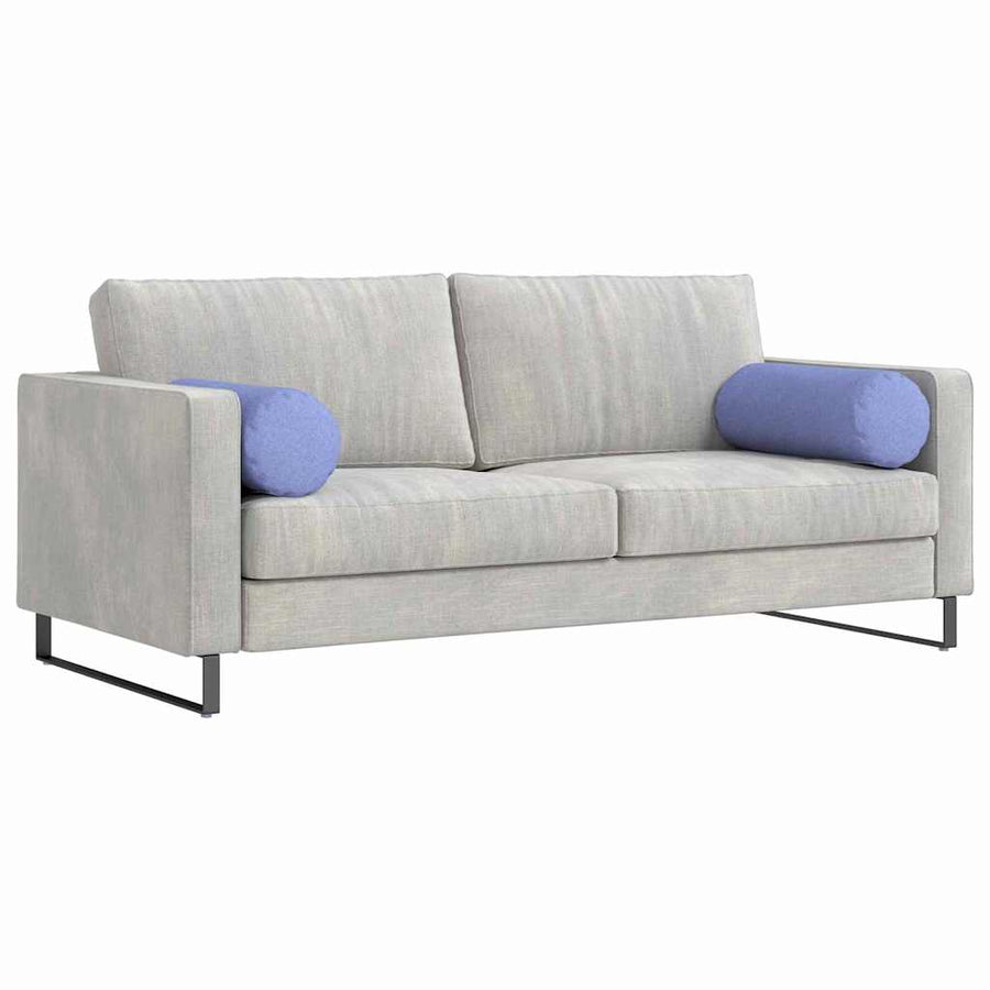 Bolster Kussens 2 pcs Jeans Blauw Ø 25 x 70 cm Stof