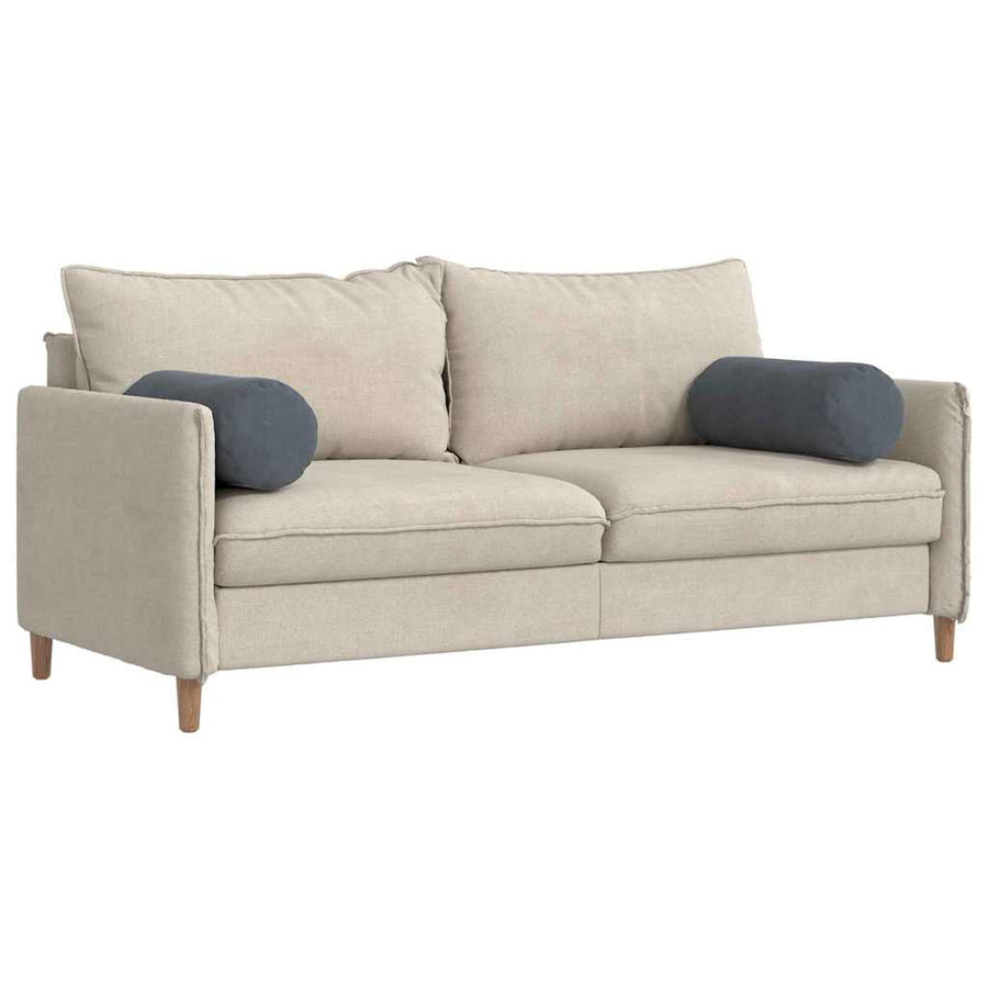 Bolster Kussens 2 pcs Donkergrijs Ø 25 x 70 cm Katoen Stof