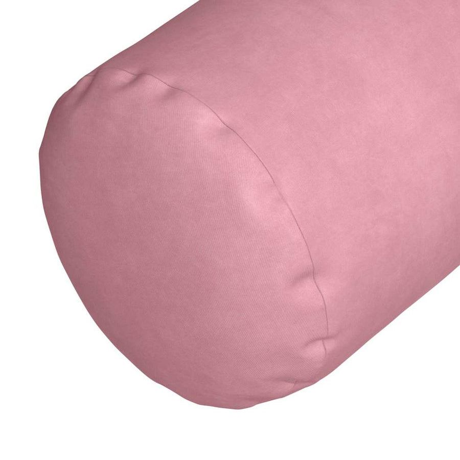 Bolster Kussens 2 pcs Roze Ø 25 x 70 cm Katoen Stof