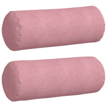 Bolster Kussens 2 pcs Roze Ø 25 x 70 cm Katoen Stof