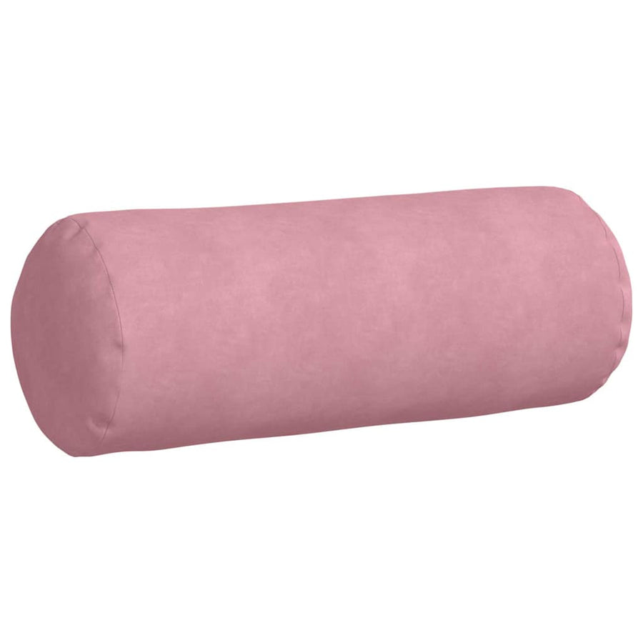 Bolster Kussens 2 pcs Roze Ø 25 x 70 cm Katoen Stof
