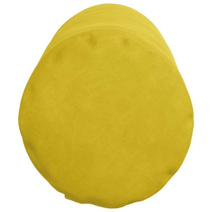Bolster Kussens 2 pcs Geel Ø 25 x 70 cm Katoen Stof