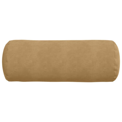 Bolster Kussens 2 pcs Bruin Ø 25 x 70 cm Katoen Stof