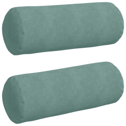 Bolster Kussens 2 pcs Zeegroen Ø 25 x 70 cm Katoen Stof