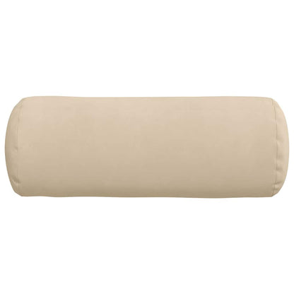 Bolster Kussens 2 pcs Crème Ø 25 x 70 cm Microvezel Stof