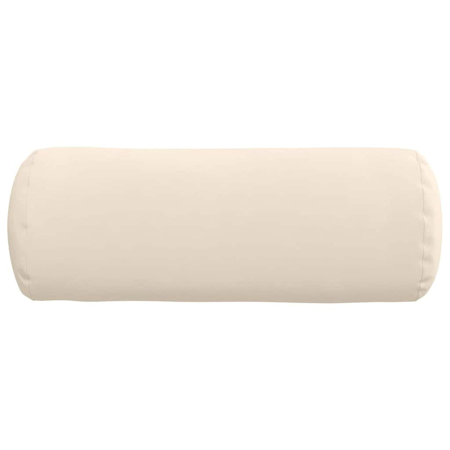 Bolster Kussens 2 pcs Beige Ø 25 x 70 cm Microvezel Stof