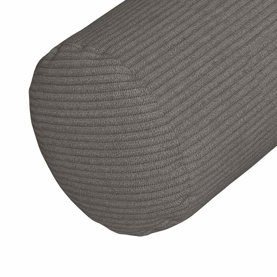 Bolster Kussens 2 pcs Lichtgrijs Ø 25 x 70 cm Katoen Stof