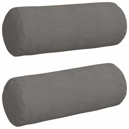 Bolster Kussens 2 pcs Lichtgrijs Ø 25 x 70 cm Katoen Stof