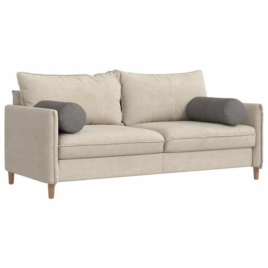Bolster Kussens 2 pcs Lichtgrijs Ø 25 x 70 cm Katoen Stof