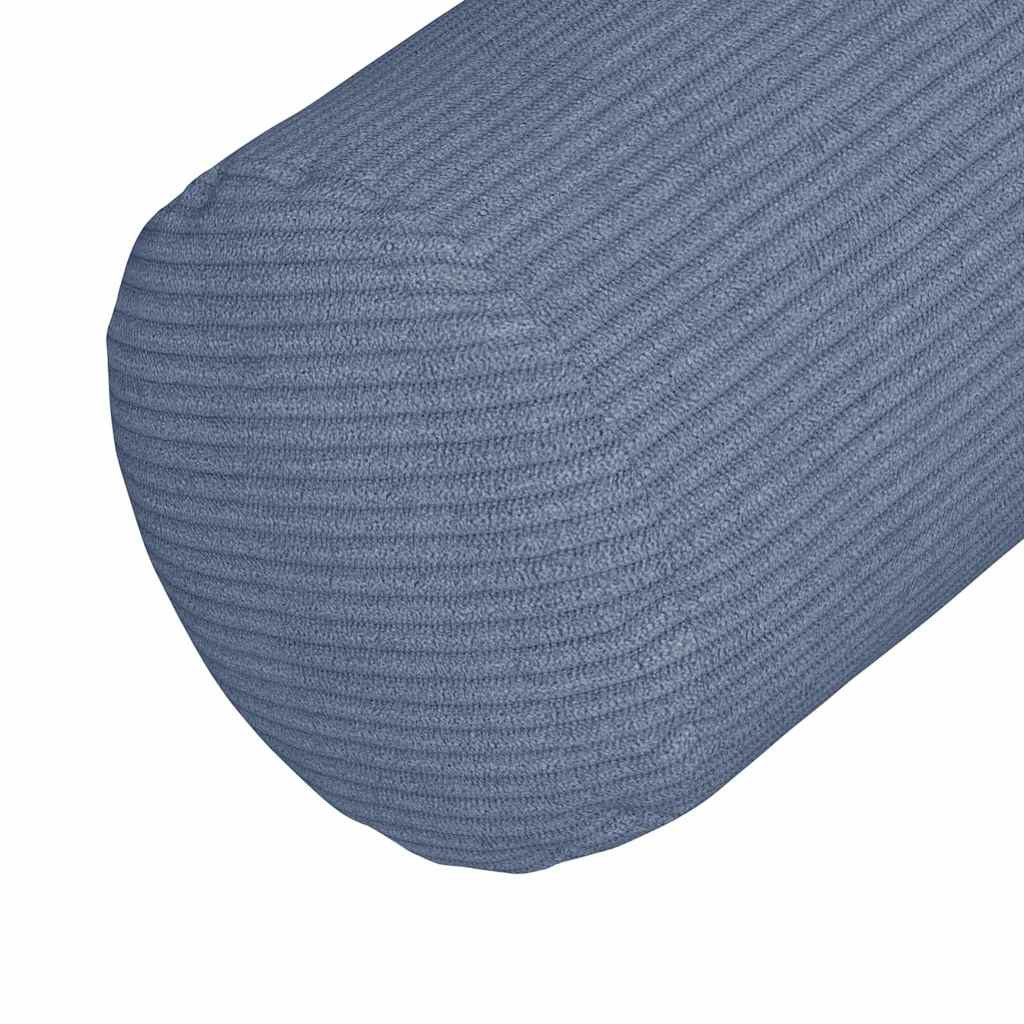 Bolster Kussens 2 pcs Blauw Ø 25 x 70 cm Katoen Stof