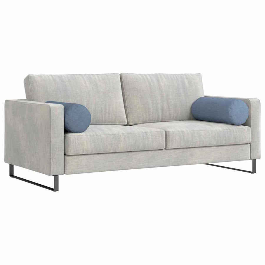 Bolster Kussens 2 pcs Blauw Ø 25 x 70 cm Katoen Stof