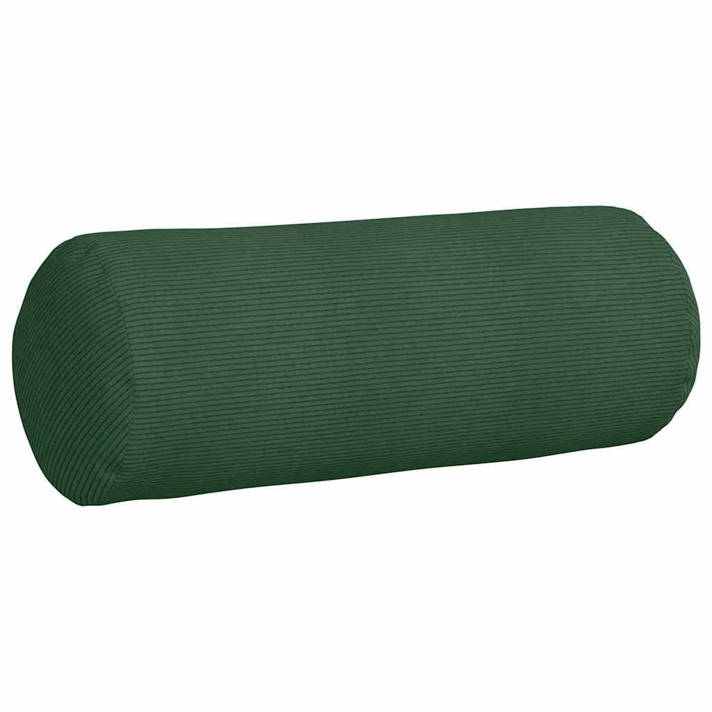 Bolster Kussens 2 pcs Donkergroen Ø 25 x 70 cm Katoen Stof
