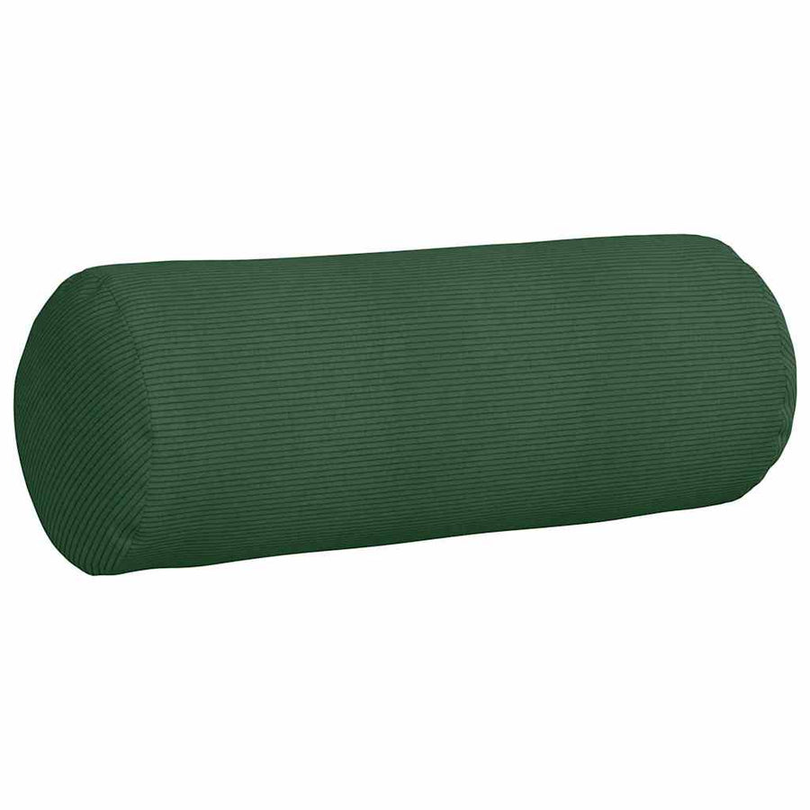 Bolster Kussens 2 pcs Donkergroen Ø 25 x 70 cm Katoen Stof