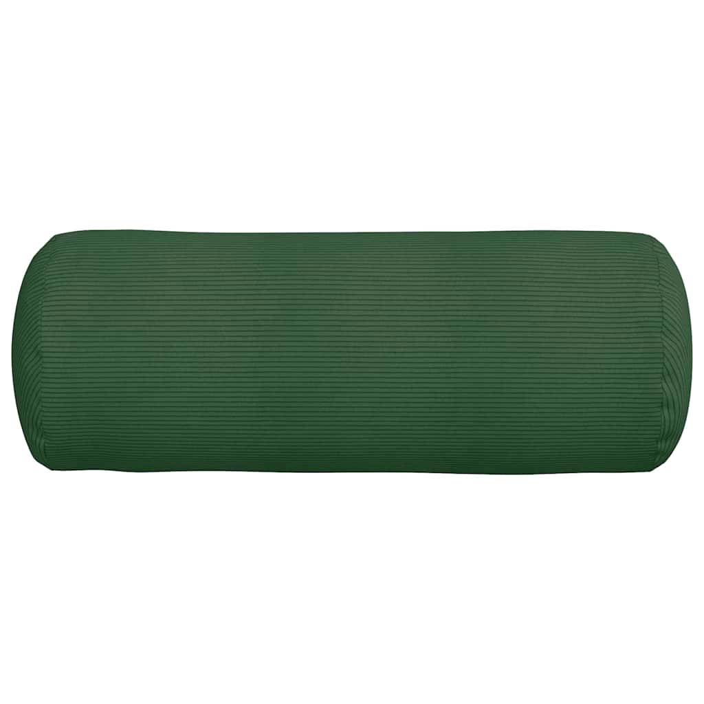 Bolster Kussens 2 pcs Donkergroen Ø 25 x 70 cm Katoen Stof