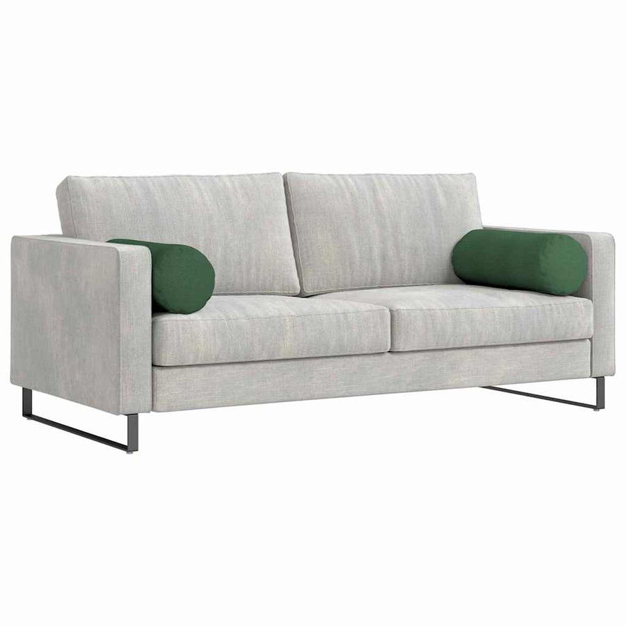 Bolster Kussens 2 pcs Donkergroen Ø 25 x 70 cm Katoen Stof