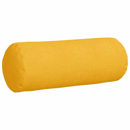Bolster Kussens 2 pcs Lichtgeel Ø 25 x 70 cm Katoen Stof
